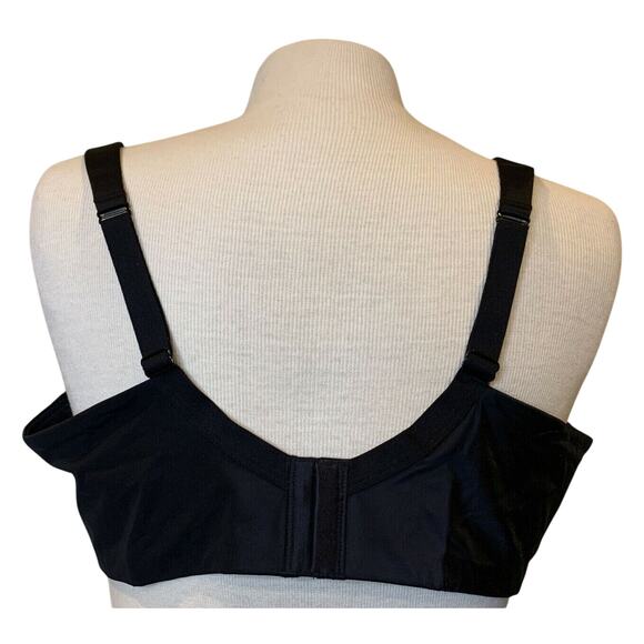 Curvy Couture 44C Everyday Glamour Black Lacy Unlined UW Bra 1207 NWT - Picture 2 of 12